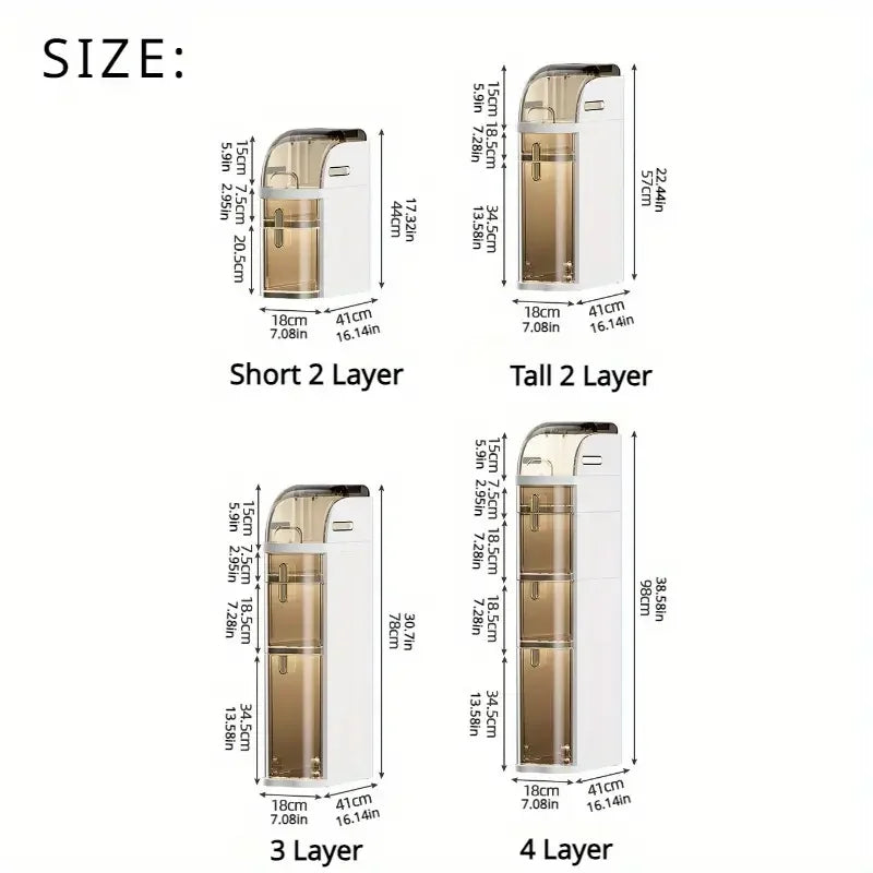 Rolling Bathroom Cabinet