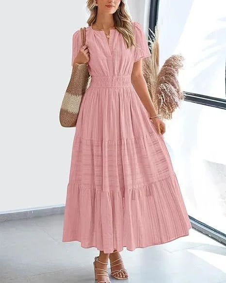 Lacey - V-Neck Long Dresses