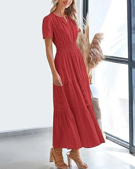 Lacey - V-Neck Long Dresses