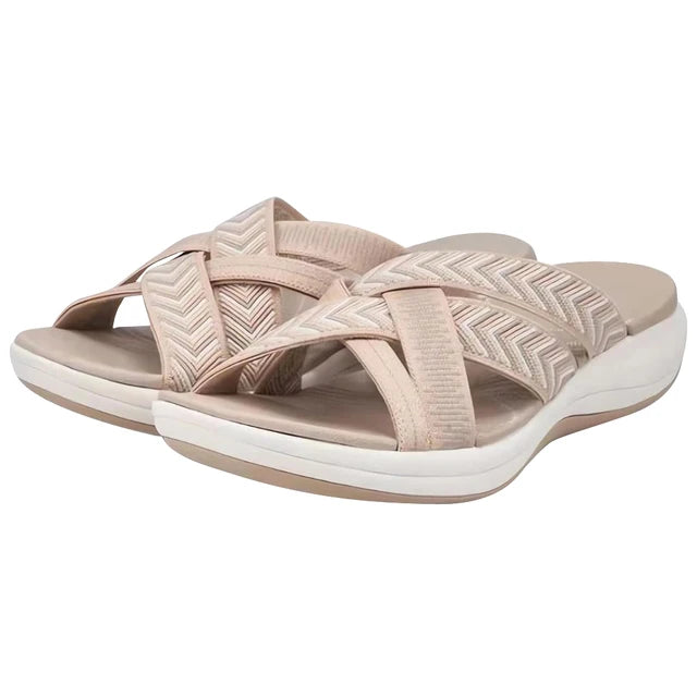 Comfy Cross Strap Slides