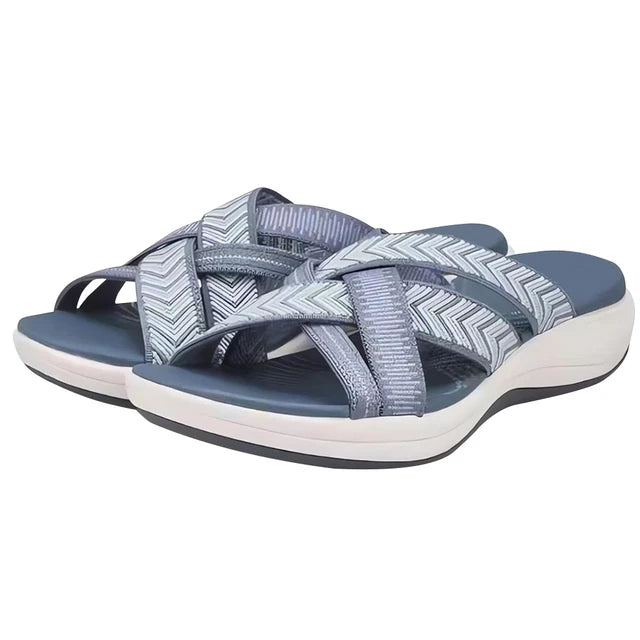 Comfy Cross Strap Slides