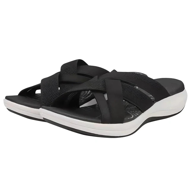 Comfy Cross Strap Slides