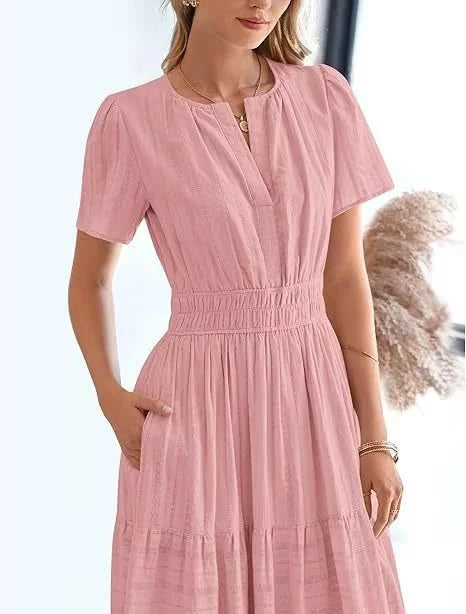 Lacey - V-Neck Long Dresses