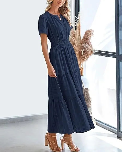 Lacey - V-Neck Long Dresses