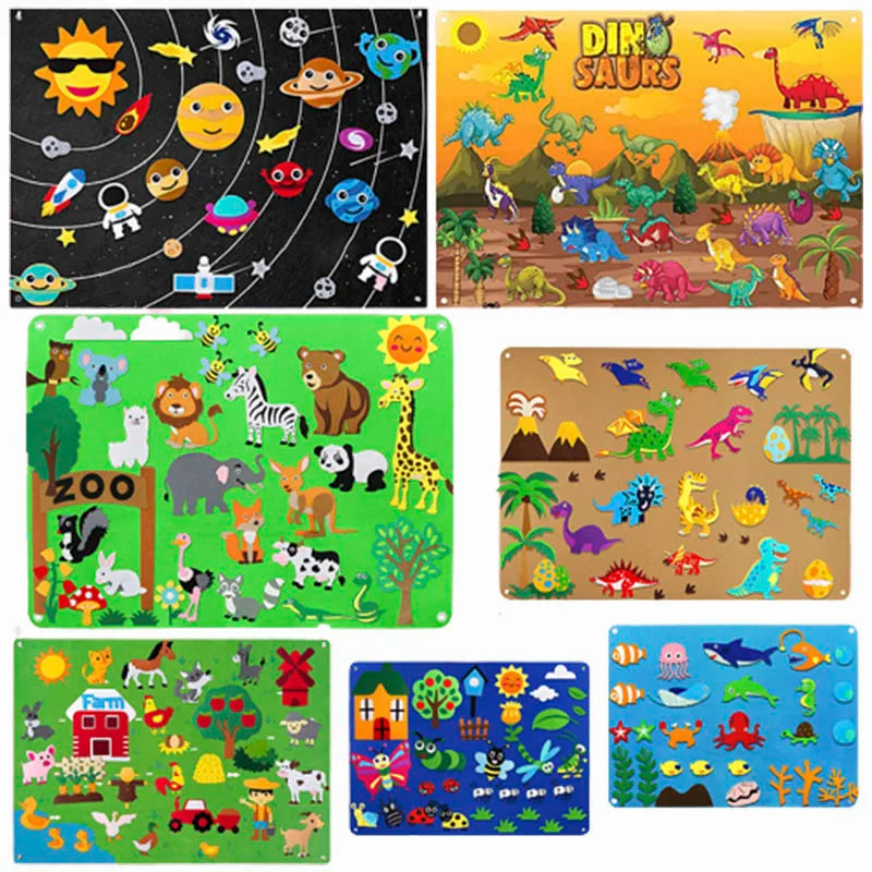Farm Adventure Felt Puzzle