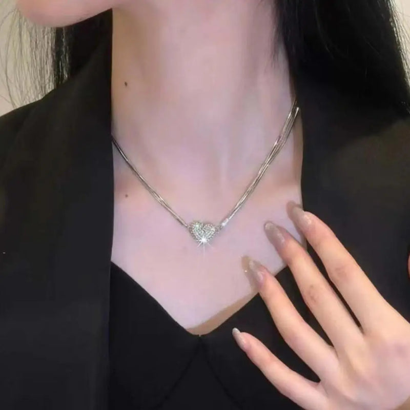 Magnetic Heart Charm Necklace