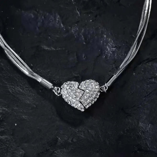 Magnetic Heart Charm Necklace