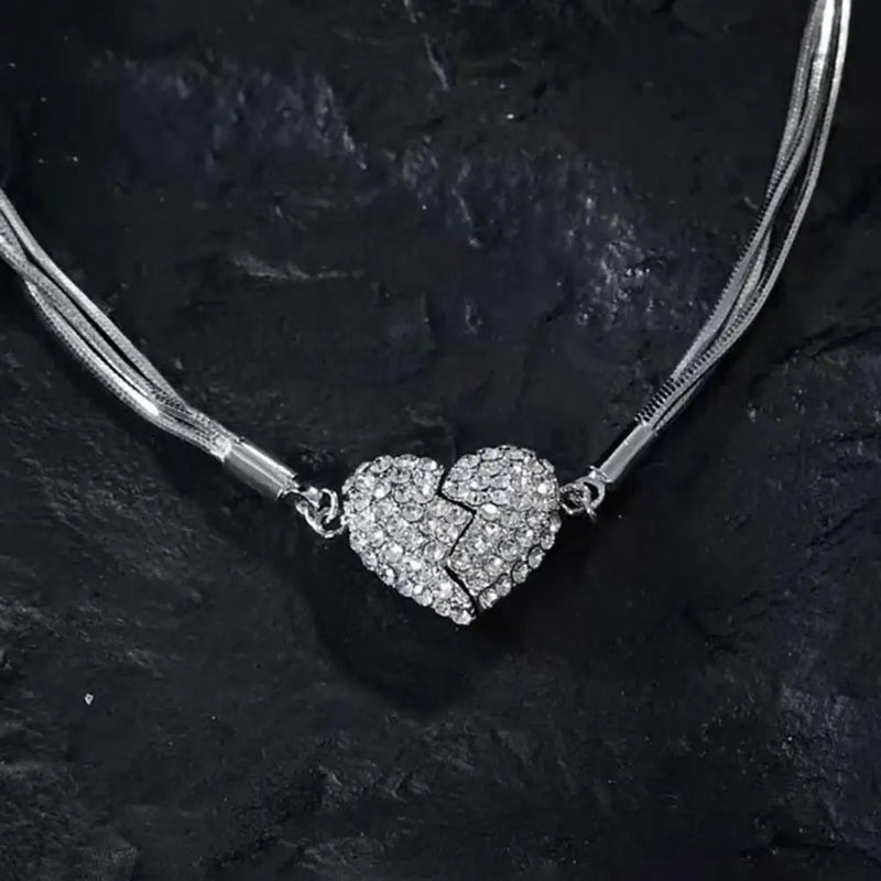 Magnetic Heart Charm Necklace