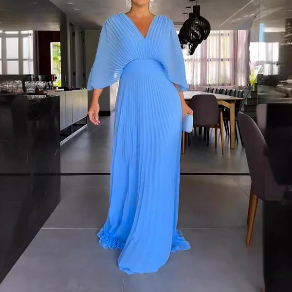 Isabella - Summer Pleated Long Dress