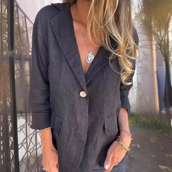 Isla - Casual Cotton Linen Blazer