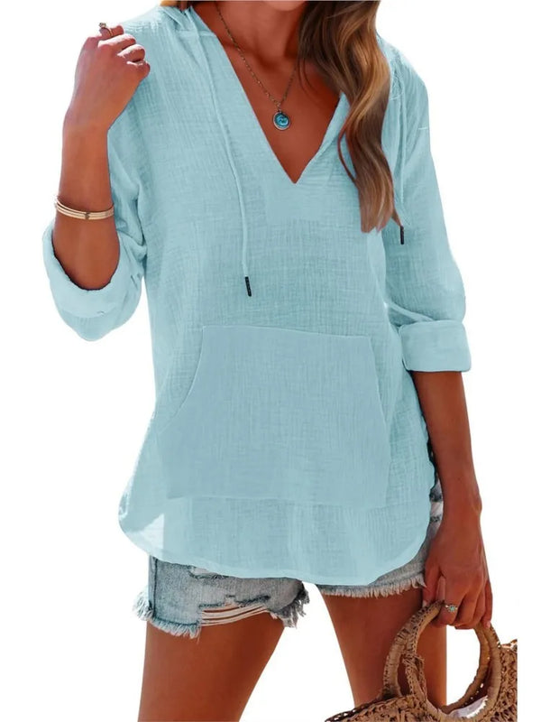 Sandy - Hooded Blouse