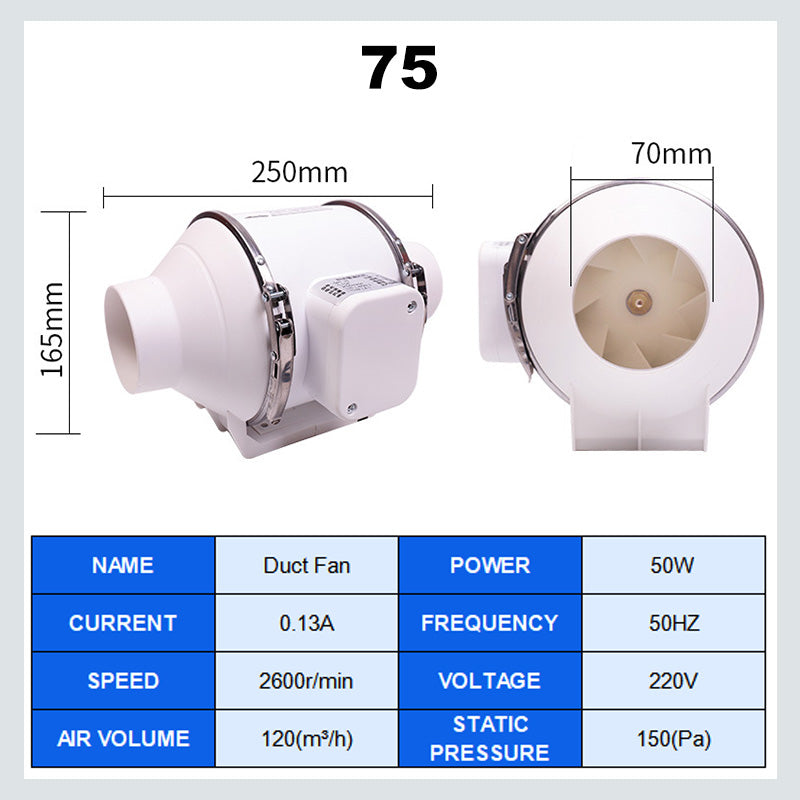 WhisperFlow Duct Fan