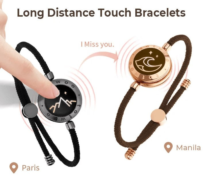 BondBright: Lovers' Connective Bracelets