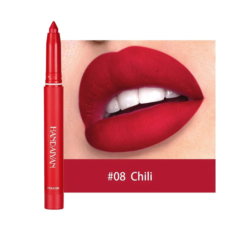 12 Color HANDAIYAN Rotating Sharpenable Matte Lipstick Pencils - beumoonshop