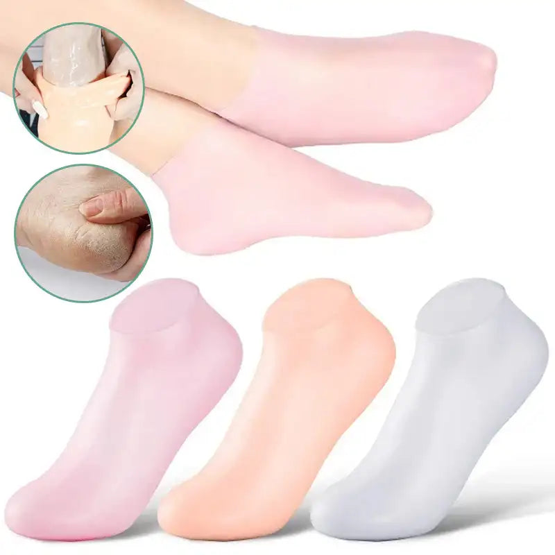 (1 + 1 Free)SilkySmooth Pedicure Gel Socks