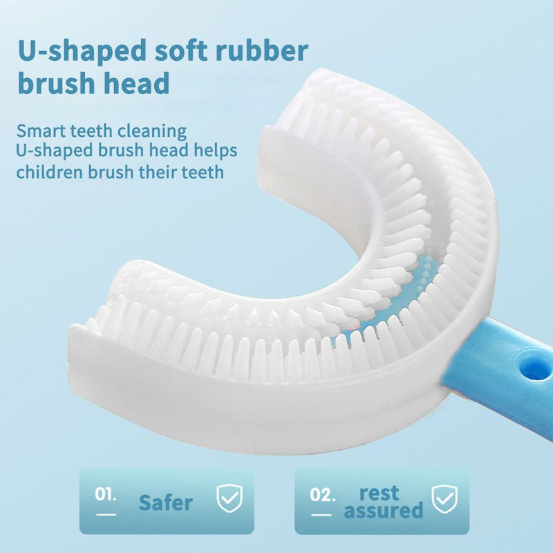 360° Kids U-Shaped Toothbrush - beumoonshop