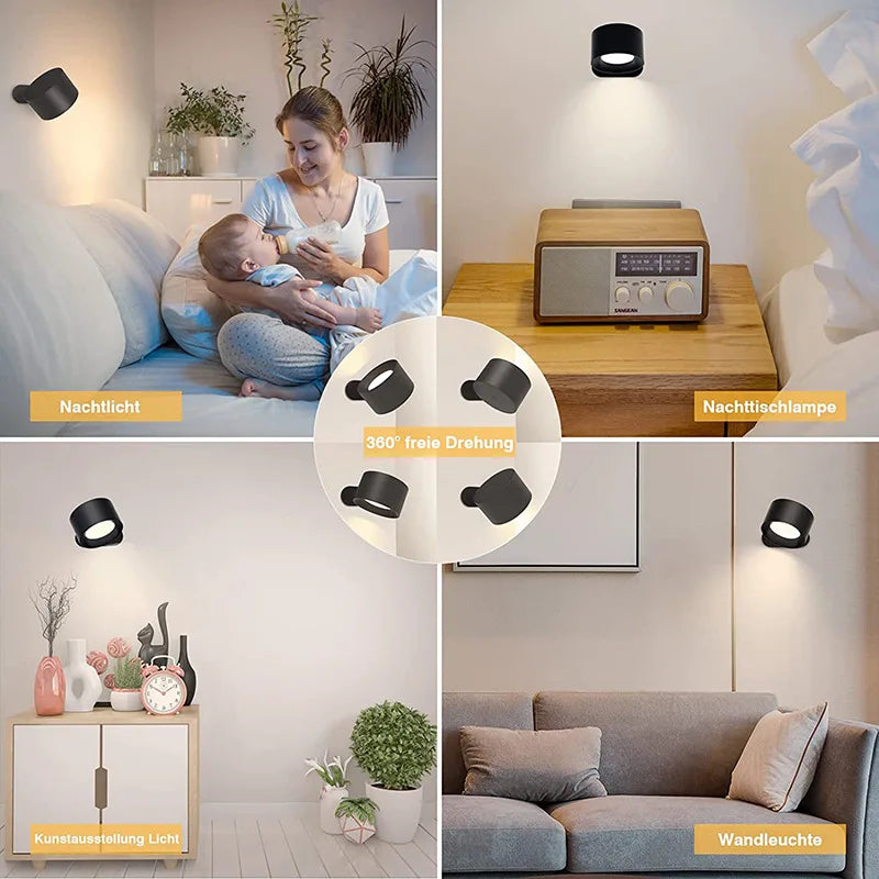 LuminEase Magnetic LED Sconce
