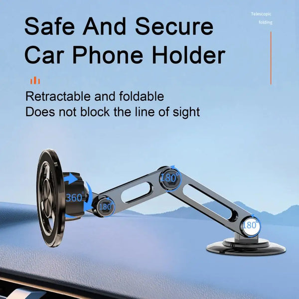 MagnaGrip Foldable Car Phone Secure