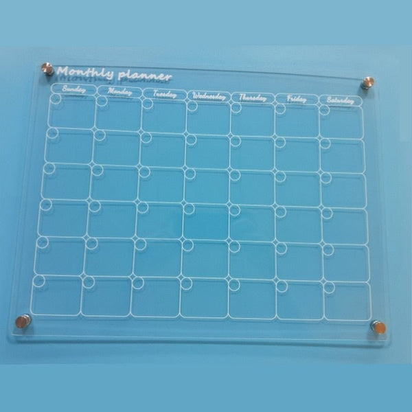 Acrylic Magnetic Fridge Calendar - beumoonshop