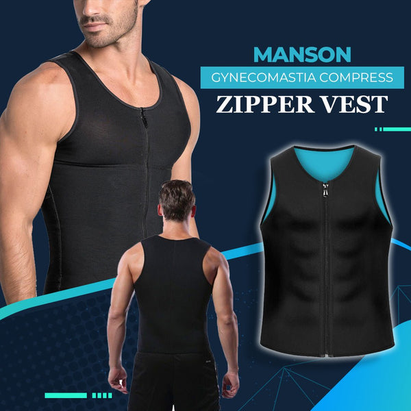 Beumoon Gynecomastia Compress Zipper Vest - beumoonshop