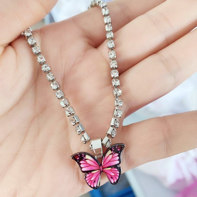 Butterfly Rhinestone Anklet - beumoonshop