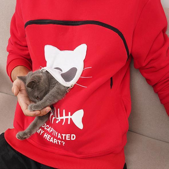 Cat Lovers Hoodie Cuddle Pouch - beumoonshop