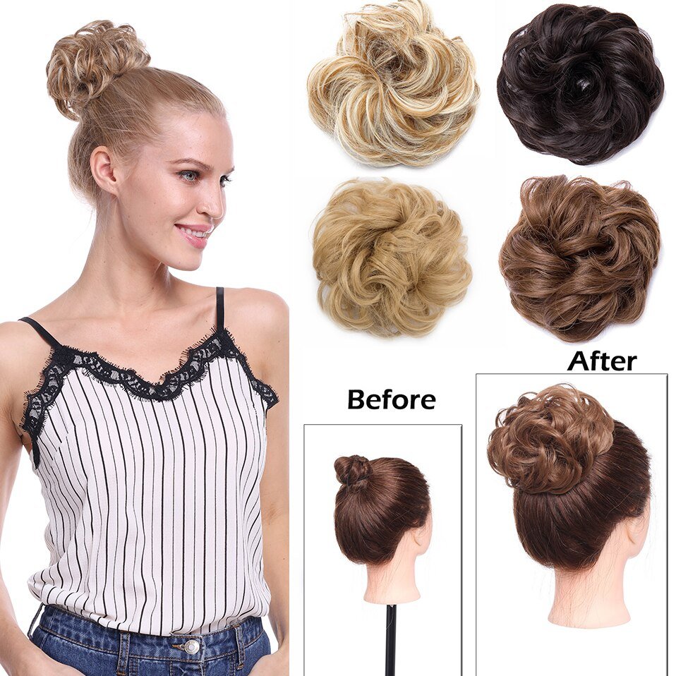 (1 + 1 Free) Curly Bun Extension – Nimebrand