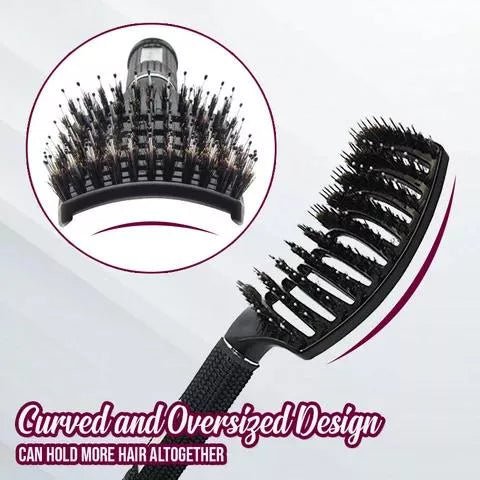 Detangler Bristle Nylon Hairbrush - beumoonshop