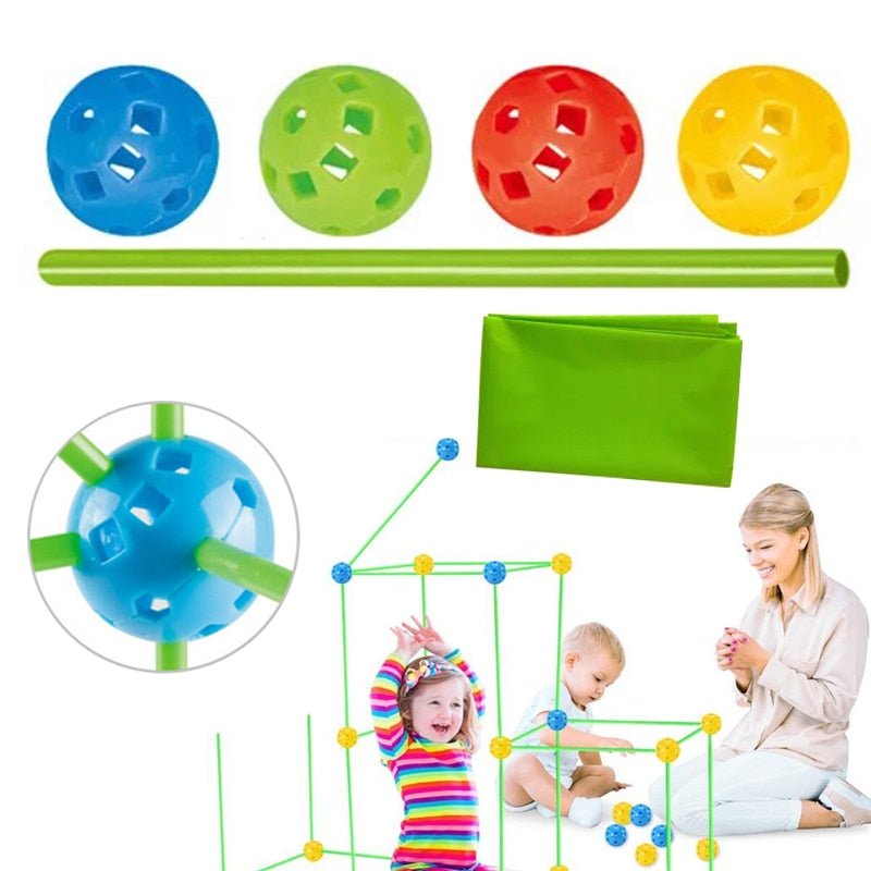 DIY 3D Kids Construction Fort Building Kit – Nimebrand
