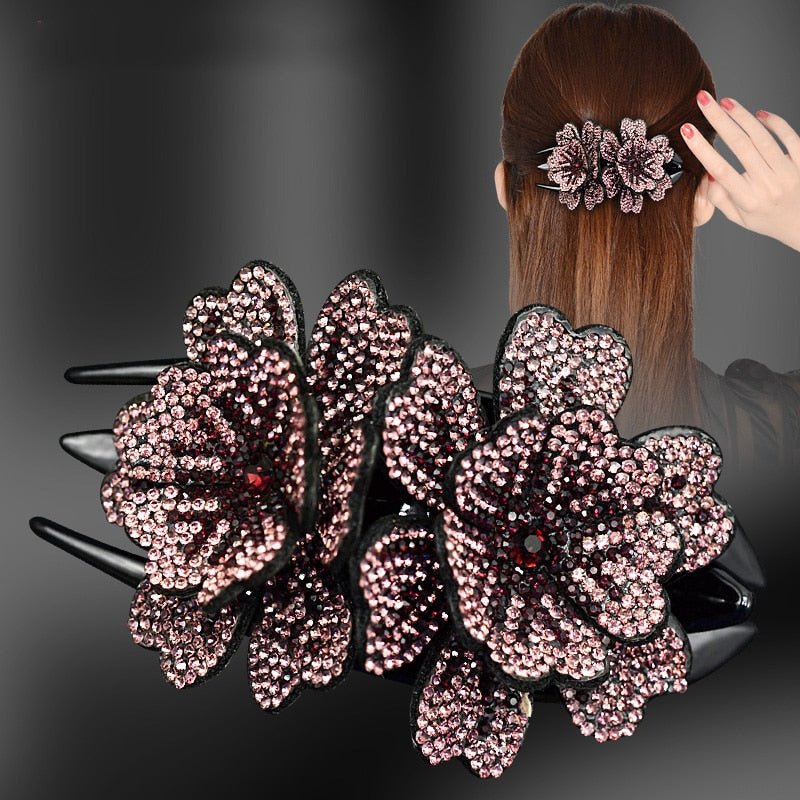 Flower Detail Hair Clip - beumoonshop