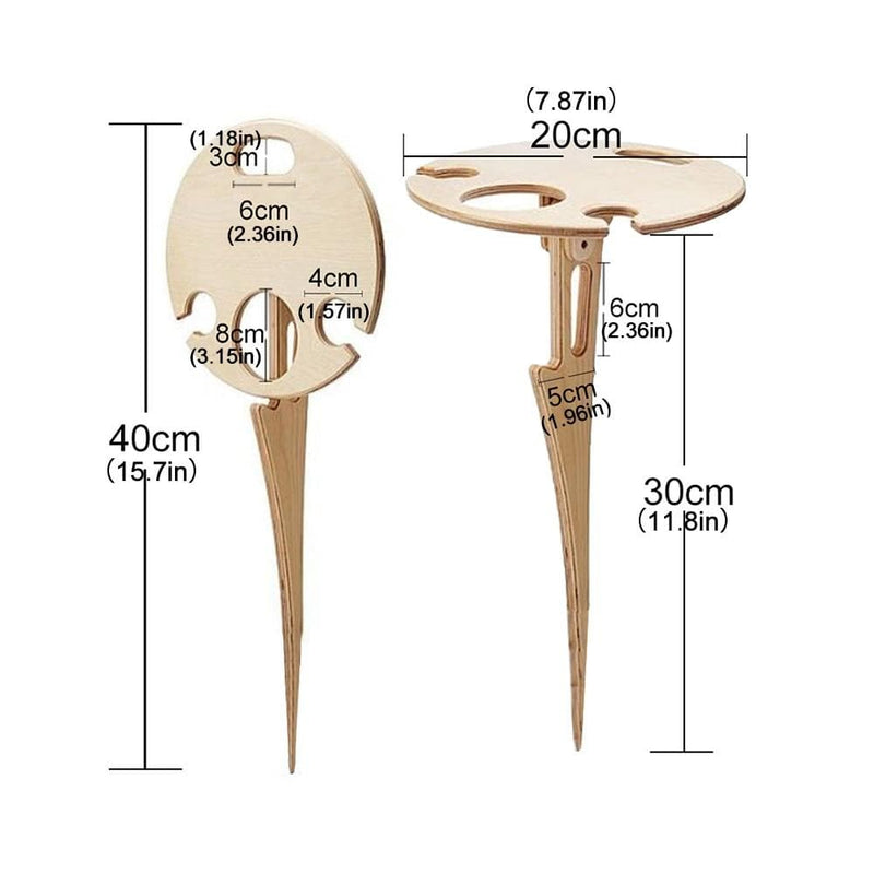 Foldable Outdoor Wine Table - beumoonshop