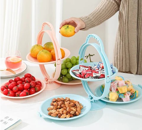 Folding 3-layer fruit plate - beumoonshop