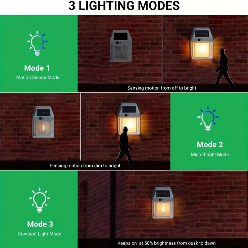 LuminGlow Solar Sconce: Dimmable Elegance