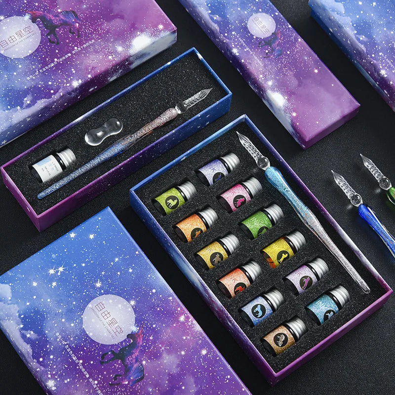 Crystal Elegance Calligraphy Set