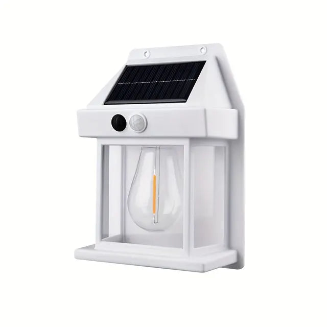 LuminGlow Solar Sconce: Dimmable Elegance
