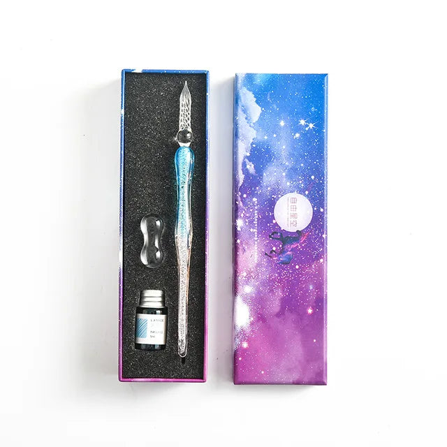 Crystal Elegance Calligraphy Set