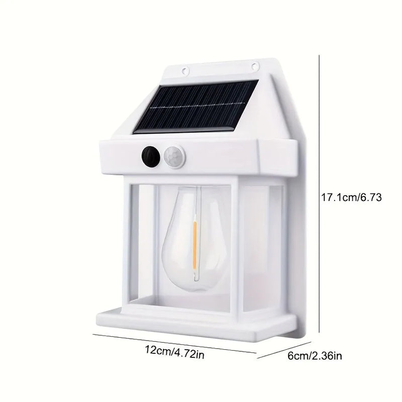 LuminGlow Solar Sconce: Dimmable Elegance