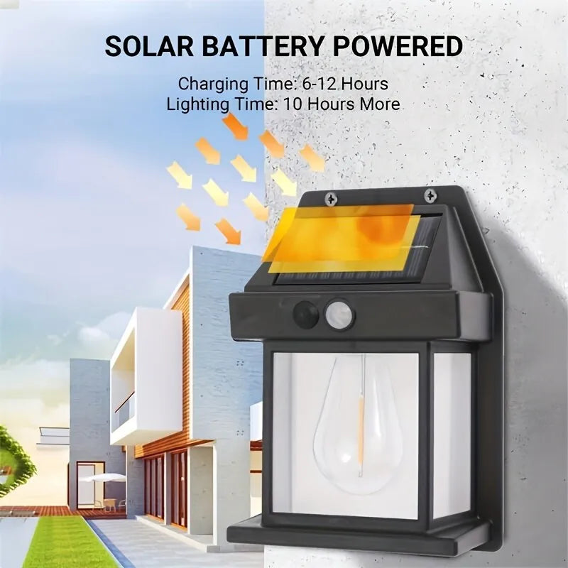 LuminGlow Solar Sconce: Dimmable Elegance