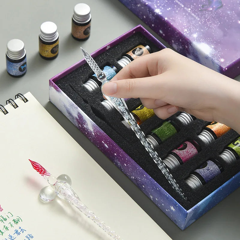 Crystal Elegance Calligraphy Set