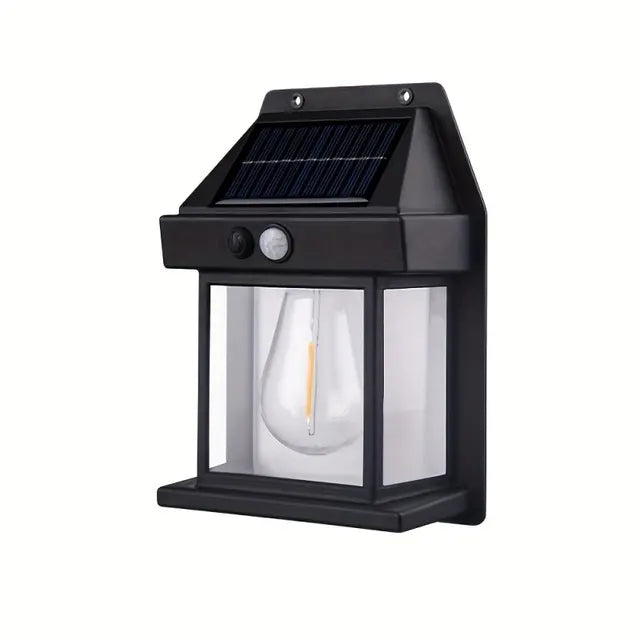 LuminGlow Solar Sconce: Dimmable Elegance