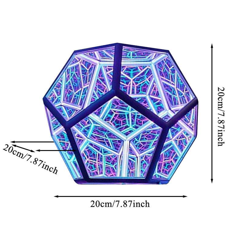 Infinite Dodecahedron Color Art Light - beumoonshop