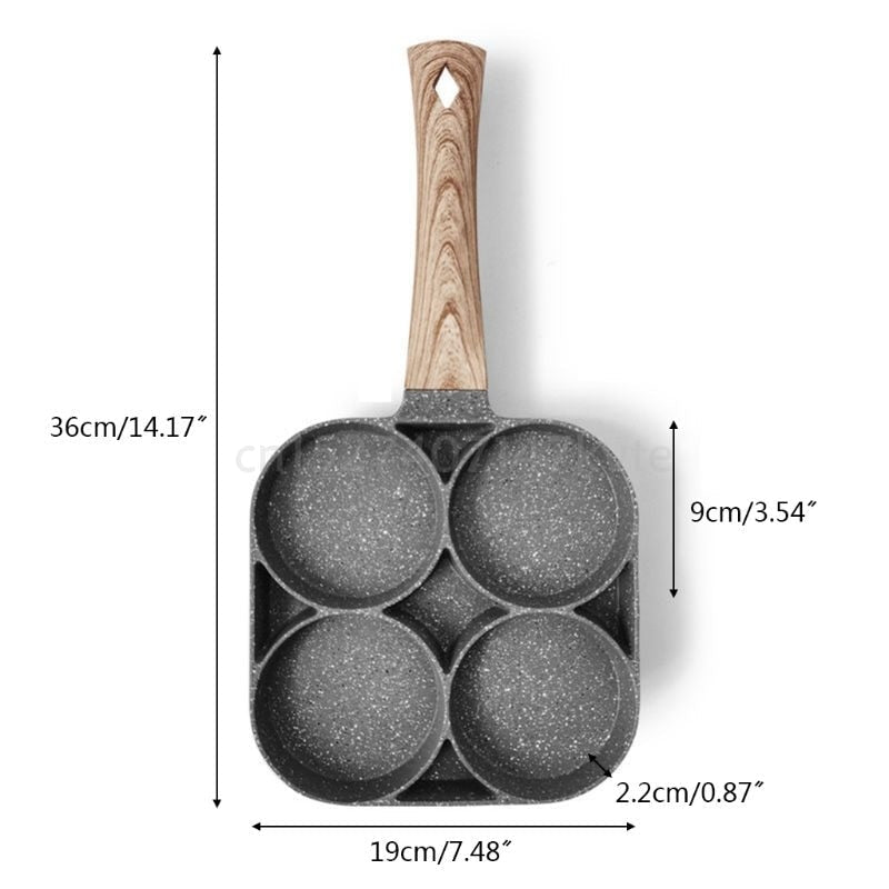 Non Stick 4-Egg Frying Pan - beumoonshop