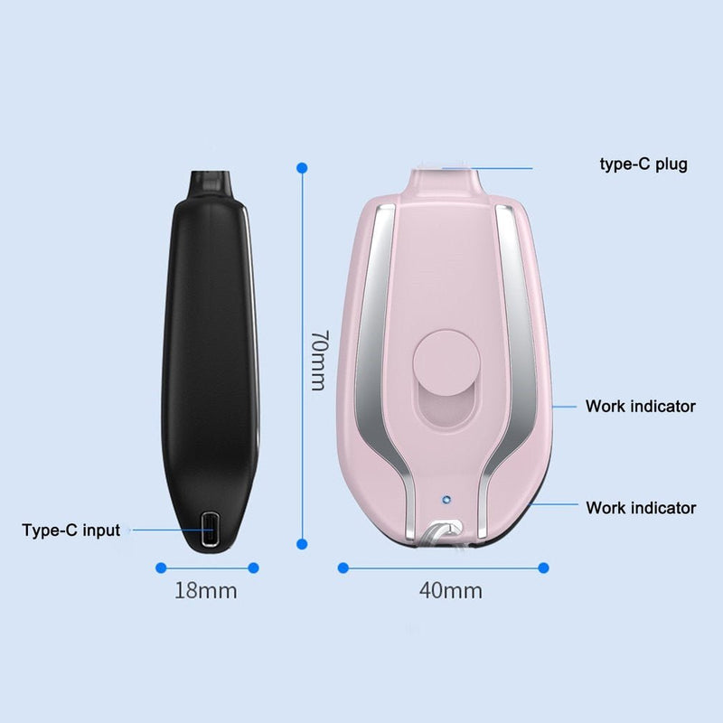 Power Banks Portable Type-C Keychain - beumoonshop