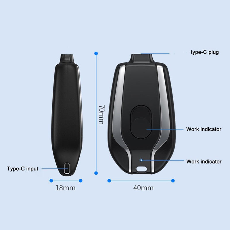Power Banks Portable Type-C Keychain - beumoonshop