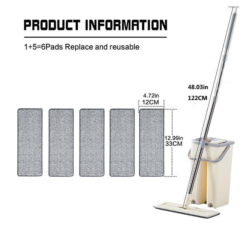 Rotating Flat Mop - beumoonshop