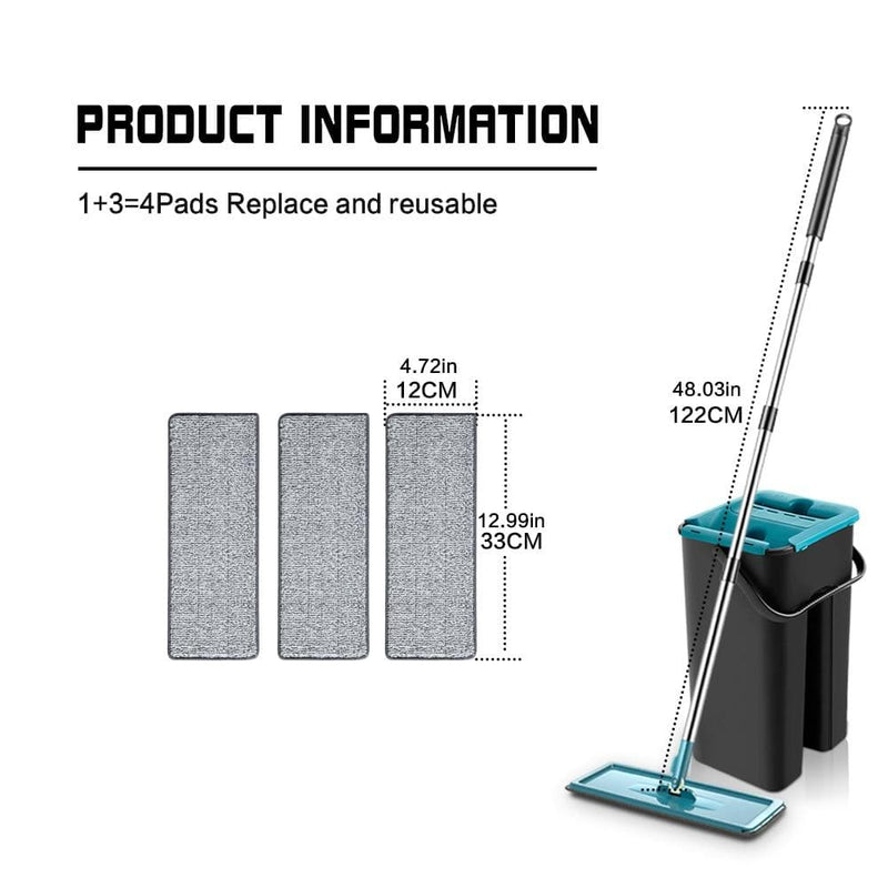 Rotating Flat Mop - beumoonshop