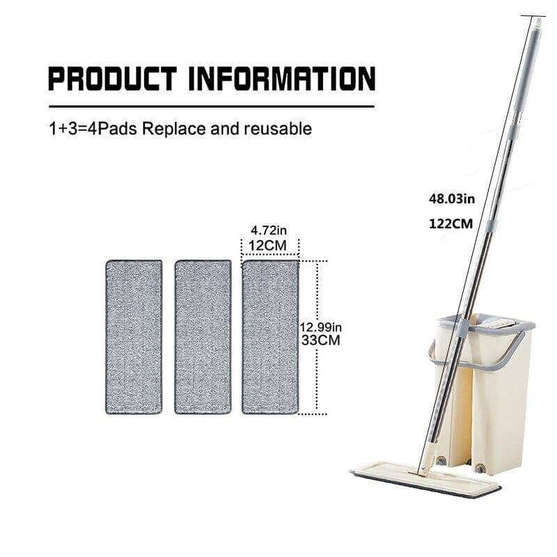 Rotating Flat Mop - beumoonshop