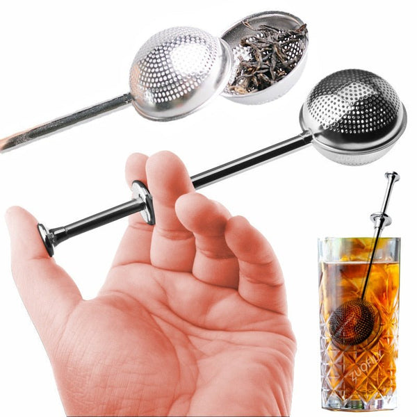 Stainless Steel Long-Handle Tea Filter - beumoonshop
