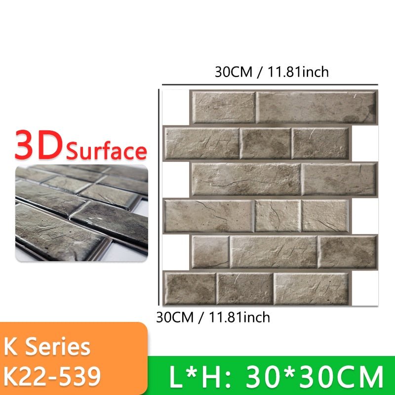 Stick-On 3D Wall Tiles - beumoonshop