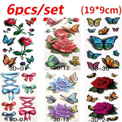 Temporary Tattoos 3D Waterproof - beumoonshop